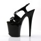 High Platforms Sandals Devious FLAMINGO-831 Black patent