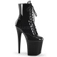 High Platforms Ankle Boots Pleaser FLAMINGO-1020 Black patent