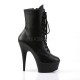 Platforms Ankle Boots Pleaser DELIGHT-1020 Black Matte