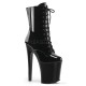 High Platforms Ankle Boots Pleaser XTREME-1020 Black patent