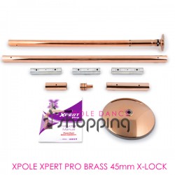 Barre de Pole Dance Xpole Xpert Pro Brass 45mm X-LOCK