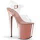 High Platforms Sandals Pleaser FLAMINGO-808 Pink Gold