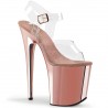 High Platforms Sandals Pleaser FLAMINGO-808 Pink Gold