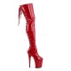 High Platforms Thigh High Boots Pleaser FLAMINGO-3063 Red patent