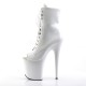 High Platforms Ankle Boots Pleaser FLAMINGO-1021 White patent