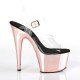 High Platforms Sandals Pleaser ADORE-708 Pink Gold