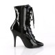 High Heels Ankle Boots Pleaser SEDUCE-1020 Black patent