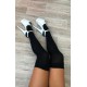 Black Thigh High Socks Luna Polewear