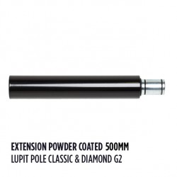 Extension 500mm Lupit Pole Powder Coat Black 45mm - Generation 2