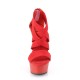 Platforms Sandals Pleaser DELIGHT-669 Red