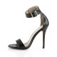 High Heels Sandals Pleaser AMUSE-10 Black pu