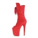 High Platforms Ankle Boots Pleaser FLAMINGO-1051FS Red