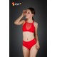 Top Mesh Spizy Active Wear Red