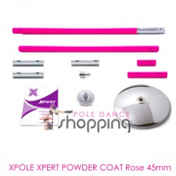 Barre de Pole Dance Xpole Xpert Powder Coat Rose 45mm