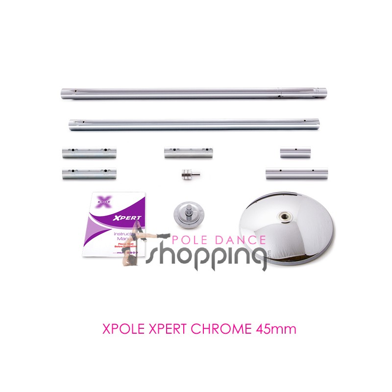 X-Pole XPert Barre de pole dance statique et spinning avec chiffon en  microfibre 40/45/50 mm - Boutique en ligne 100% fiable.