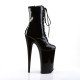 High Platform Boots Pleaser BEYOND-1020 Black patent