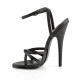 High Heels Sandals Pleaser DOMINA-108 Black matte