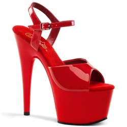 High Platforms Sandals Pleaser ADORE-709 Red patent