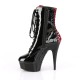 High Platforms Ankle Boots Pleaser DELIGHT-1020FH Black patent