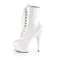 Platforms Ankle Boots Pleaser DELIGHT-1020 White patent