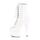 High Platforms Ankle Boots Pleaser ADORE-1020 White patent