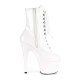 High Platforms Ankle Boots Pleaser ADORE-1020 White patent