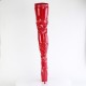 High Platforms Thigh High Boots Pleaser ADORE-4000 Red patent