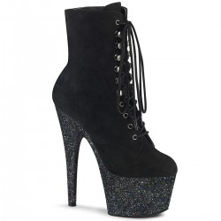 High Platforms Ankle Boots Pleaser ADORE-1020FSMG Black