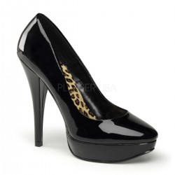 Zapatos Plataformas Pin Up Couture HARLOW-01 Negro barniz