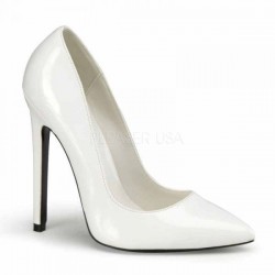 Zapatos Tacones Altos Pleaser SEXY-20 Blanco barniz