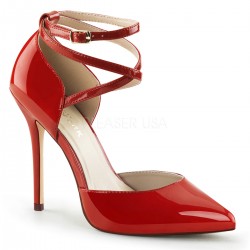 Zapatos Tacones Altos Pleaser AMUSE-25 Rojo barniz