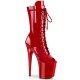 High Platforms Ankle Boots Pleaser FLAMINGO-1051 Red Patent