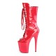 High Platforms Ankle Boots Pleaser FLAMINGO-1051 Red Patent