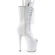 High Platforms Ankle Boots Pleaser FLAMINGO-1051 White Patent