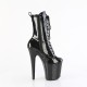 High Platforms Ankle Boots Pleaser FLAMINGO-1040GP Black patent