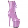 High Platforms Ankle Boots Pleaser FLAMINGO-1040GP Lilac patent
