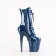 High Platforms Ankle Boots Pleaser FLAMINGO-1040GP Blue patent