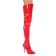 High Heels Thigh High Boots Pleaser SEDUCE-3000 Red patent