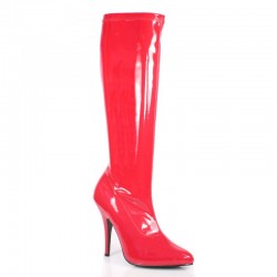 High Heels Knee Boots Pleaser SEDUCE-2000 Red patent