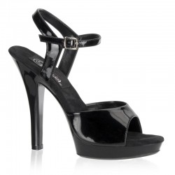 High Heels Sandals Fabulicious LIP-109 Black patent