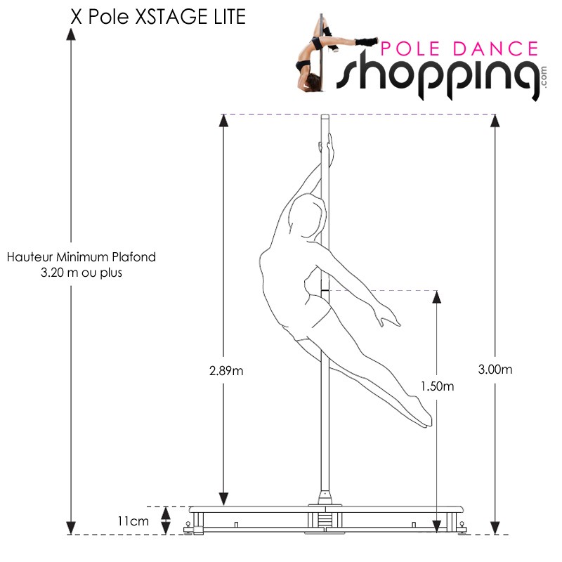 The Pole : barre pole dance avec podium - THEPOLE