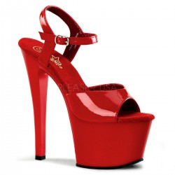 High Platforms Sandals Pleaser SKY-309 Red patent