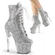 High Platforms Ankle Boots Pleaser ADORE-1020G Silver