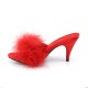 Heels Mules Fabulicious AMOUR-03 Red Satin