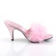 Heels Mules Fabulicious AMOUR-03 Pink Satin
