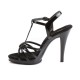 Heels Sandals Fabulicious FLAIR-420 Black patent