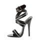 High Heels Sandals Pleaser DOMINA-119 Black patent