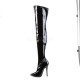 High Heels Thigh High Boots Pleaser DOMINA-3000 Black patent