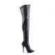 High Heels Thigh High Boots Pleaser DOMINA-3000 Black matte