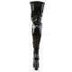 Platforms Thigh High Boots Pleaser ELECTRA-3000Z Black patent